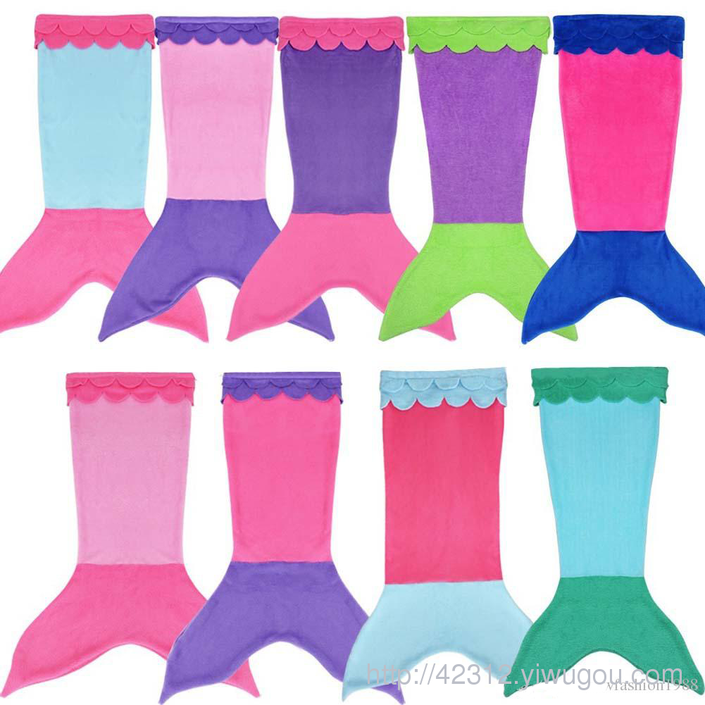 Mermaid sleeping bags are exported to Europe and America. There are many types of mermaid toys, tail, fish scale edge and shark blankets Application Scenario