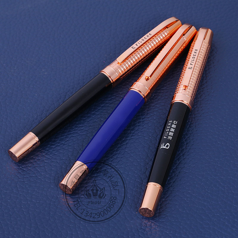 Customized hotel advertising pens, metal gift pens, office supplies signature pens, water-based signature pens