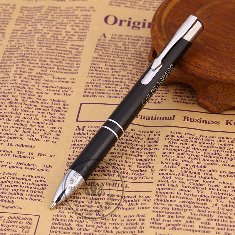 Factory direct sales of metal press pens, aluminum oxide ballpoint pens, advertising aluminum tube pens, customizable logos Application Scenario