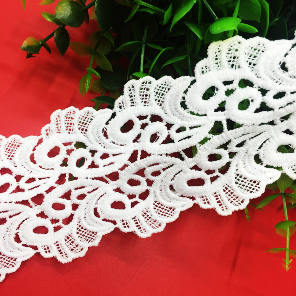 Lei Qi Lace barcode milk silk polyester home clothing Scarf accessories Factory Direct sales Specification image
