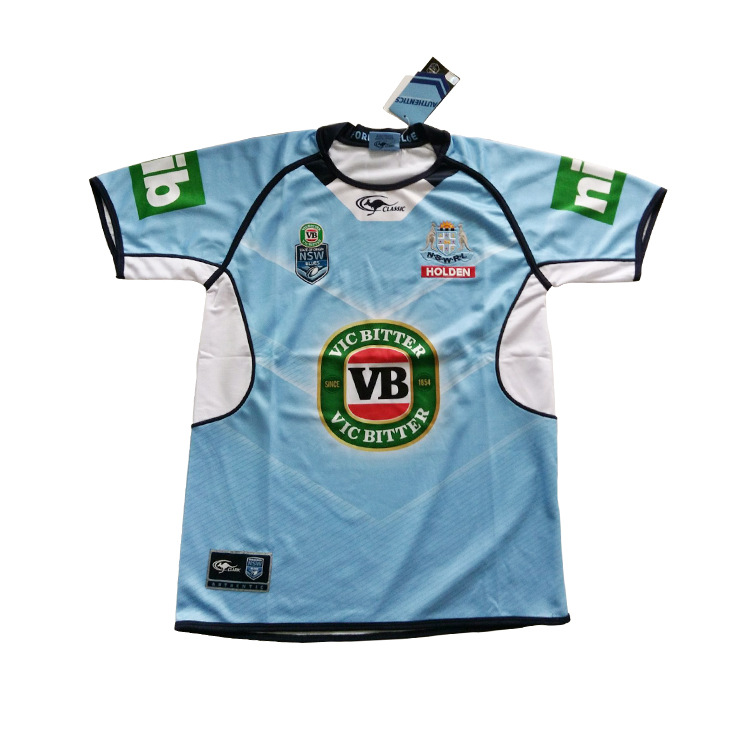 Factory wholesale and customized foreign trade sports uniforms, Jersey shirts, quick-drying blue sports uniforms