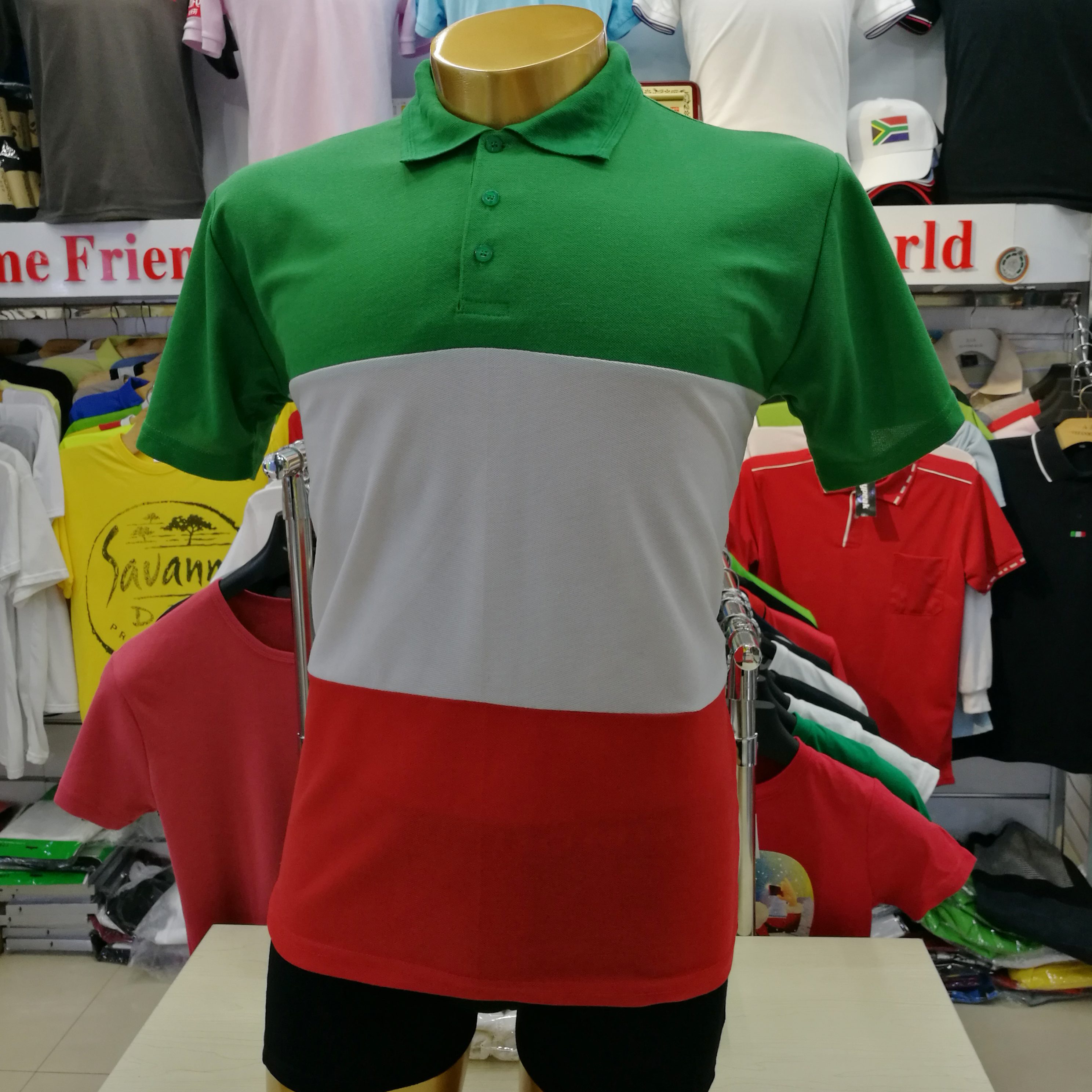 Fabricante al por mayor personalizado evento promocional casual deporte bandera patchwork Polo shirt Application Scenario