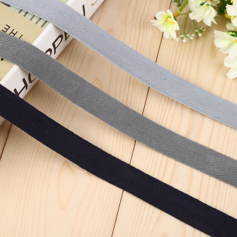 Factory Direct Sales Black And White Gray Wavy Herringbone Woven Belt Clothing Accessories details Picture