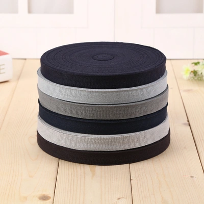 Factory Direct Sales Black And White Gray Wavy Herringbone Woven Belt Clothing Accessories