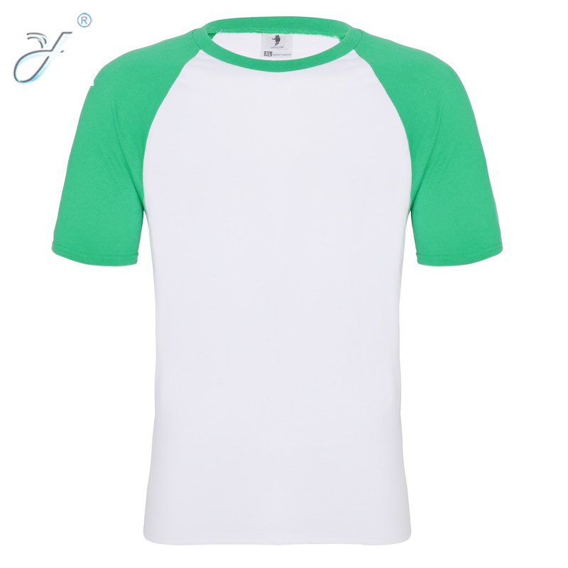 Manufacturer wholesale customization promotion: Casual short-sleeved all-cotton breathable color-blocking T-shirts