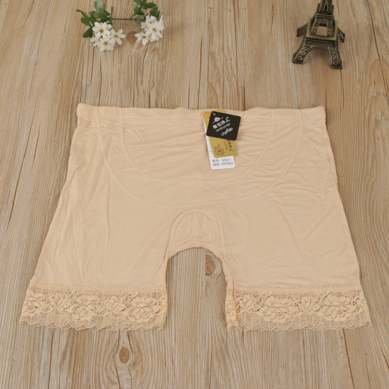 Modale lace button-down adjustable maternity safety pants insurance pants shorts thumbnail