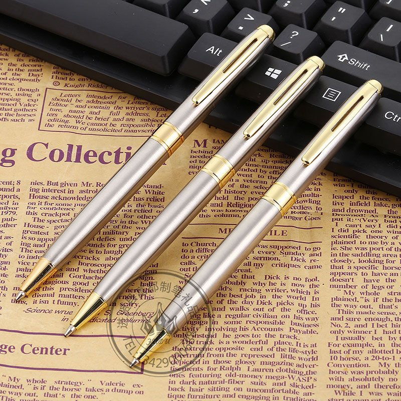 Factory direct sales of metal ballpoint pens, stainless steel pens, custom ballpoint pens, writing and rotating gift pens