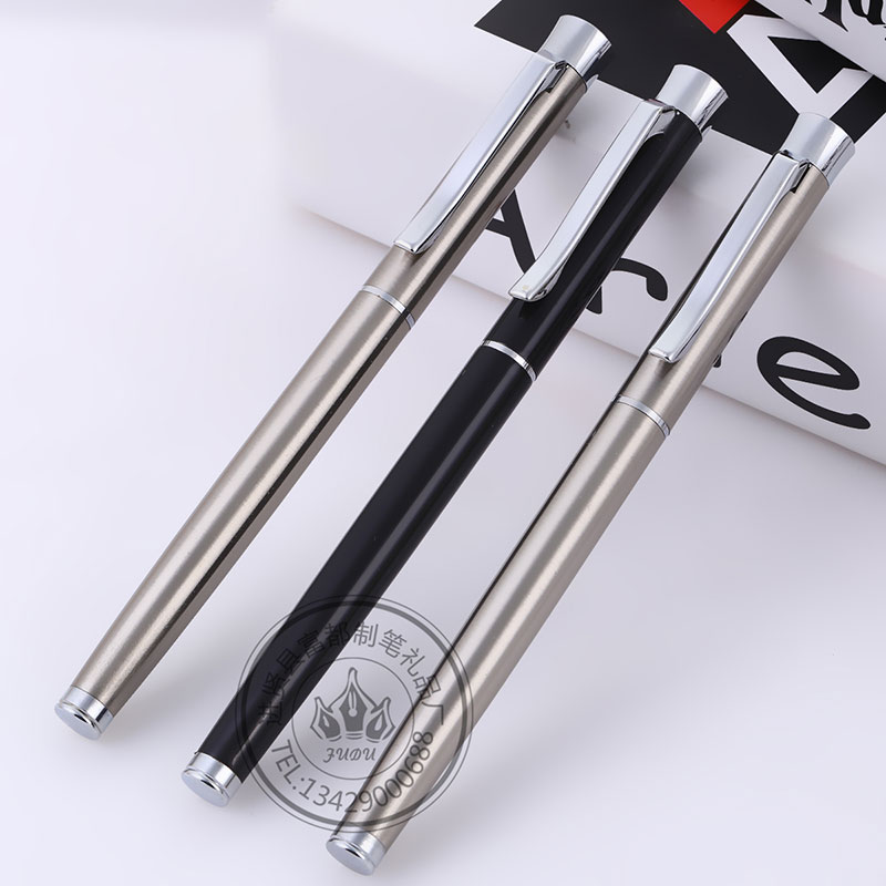 Professional custom metal stainless steel signature pens, metal neutral signature pens, pearl pens and gift pens