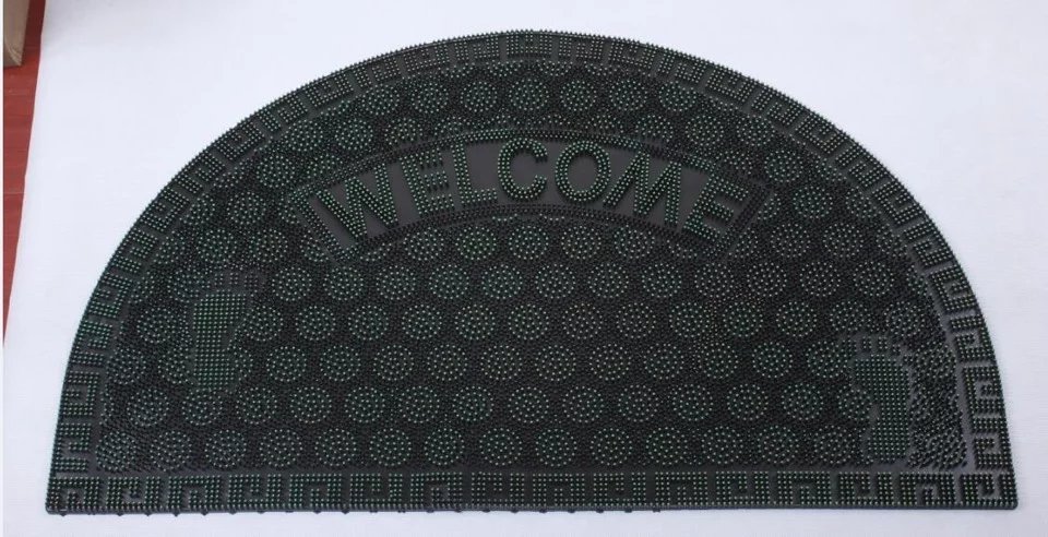 Semi-circular rubber floor MATS, door MATS, kitchen MATS, floor MATS, PVC MATS, rubber MATS, outdoor MATS details Picture