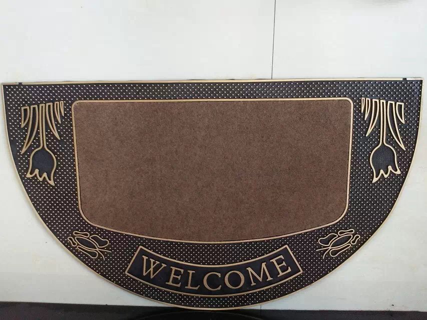 Rubber WELCOME pads, rubber pads, entry pads, floor pads, pvc anti-slip pads, foot pads, injection molded pads Specification drawing