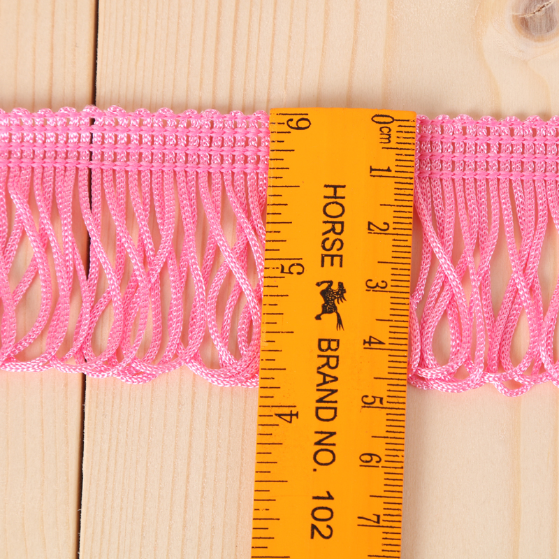 Factory Direct Sales 5Cm Polyester Row Must Jinqi Clothing Scarf Home Textile Toys Process Accessories Specification drawing
