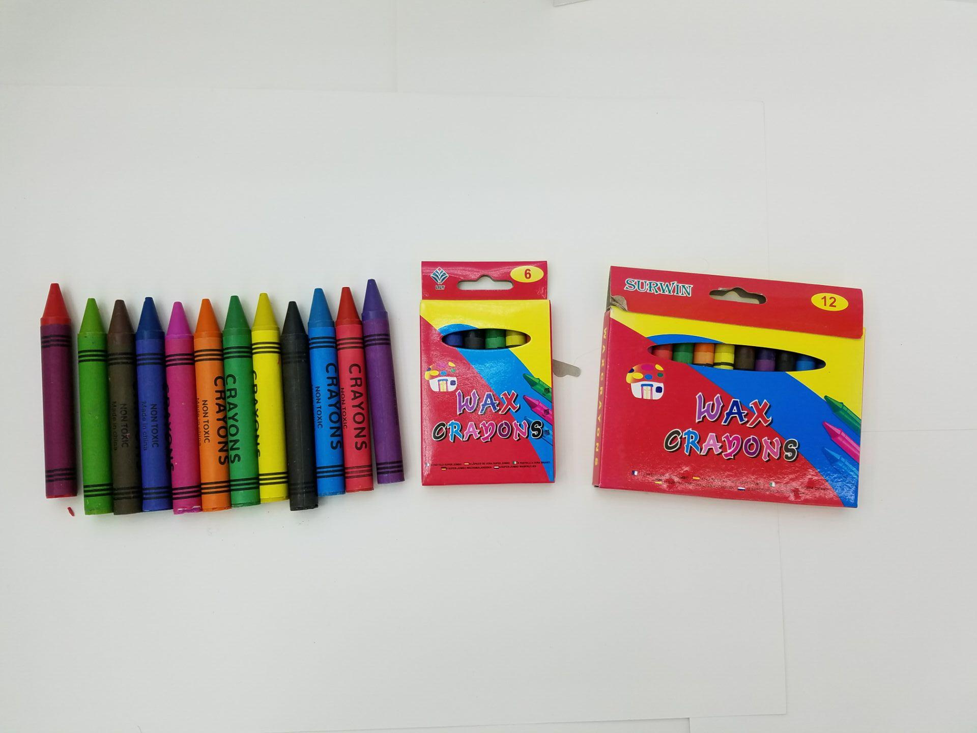 1.4cm粗的大号jumbo蜡笔，6色，12色，24色均有,