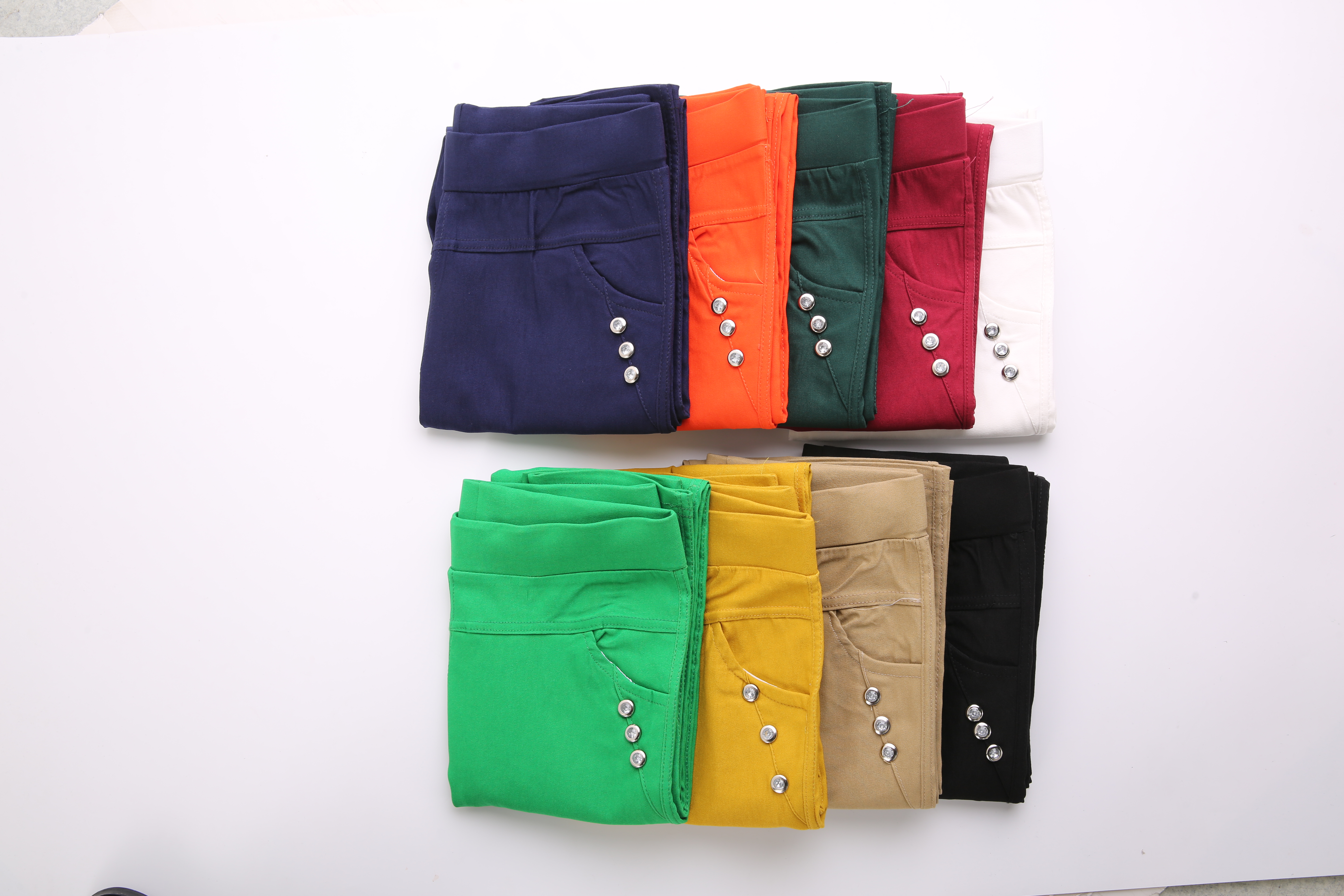 Spring and Autumn's new women's pencil pants, Korean candy-colored skinny pants, thin style details Picture