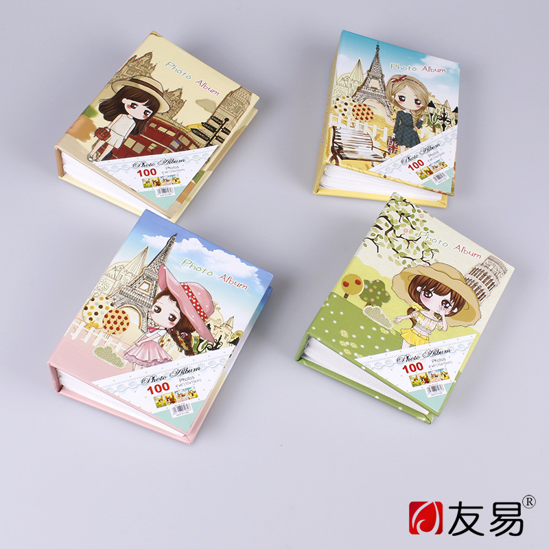 Youyi's new discounted box-free cartoon photo album, 4R100 standard 6-inch simple photo album