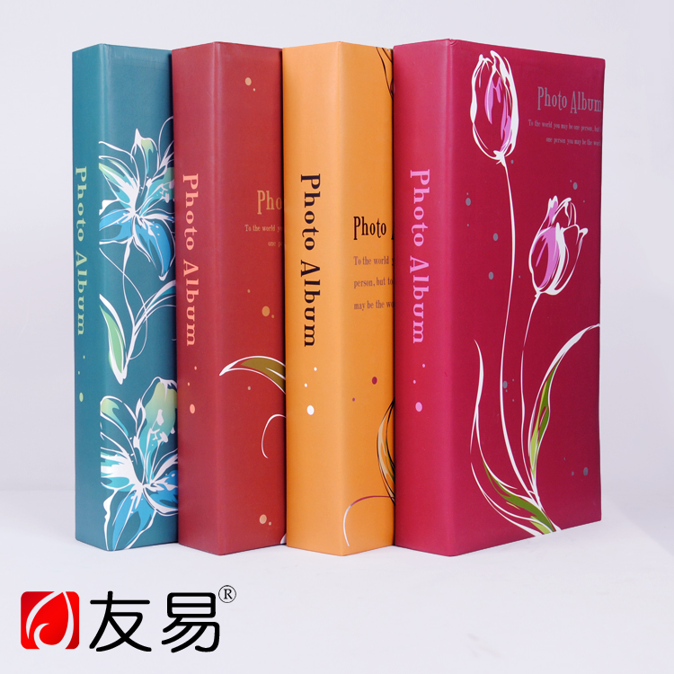 Hot-selling home large-sized 4R 6-inch 300-piece photo album, a four-color mixed batch of home photo album