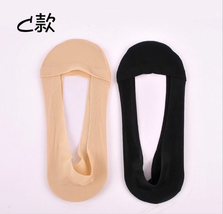 镂空蕾丝女士浅口袜 高跟鞋袜 硅胶防滑防脱纯棉袜细节图