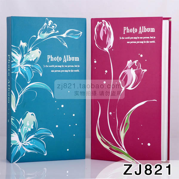 Hot-selling home large-sized 4R 6-inch 300-piece photo album, a four-color mixed batch of home photo album Specification image