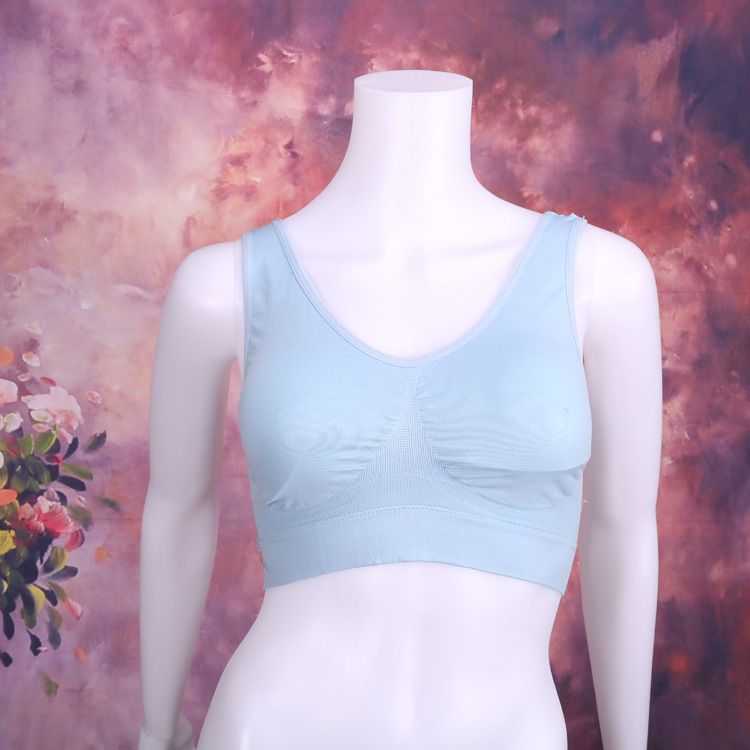 Genie Bra lady double top sport top with bra pads