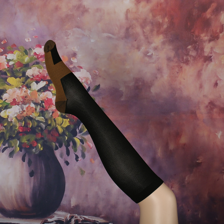 Miracle Socks Copper Fiber Slimming Leg Anti-muscle Curve nylon pressure Sports Socks details Picture