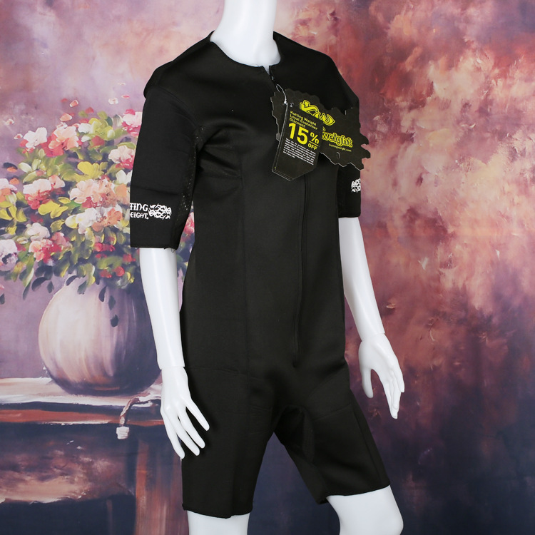Manufacturer hot shapers Neoprene rubber jumpsuit self-heating fitness jumpsuit