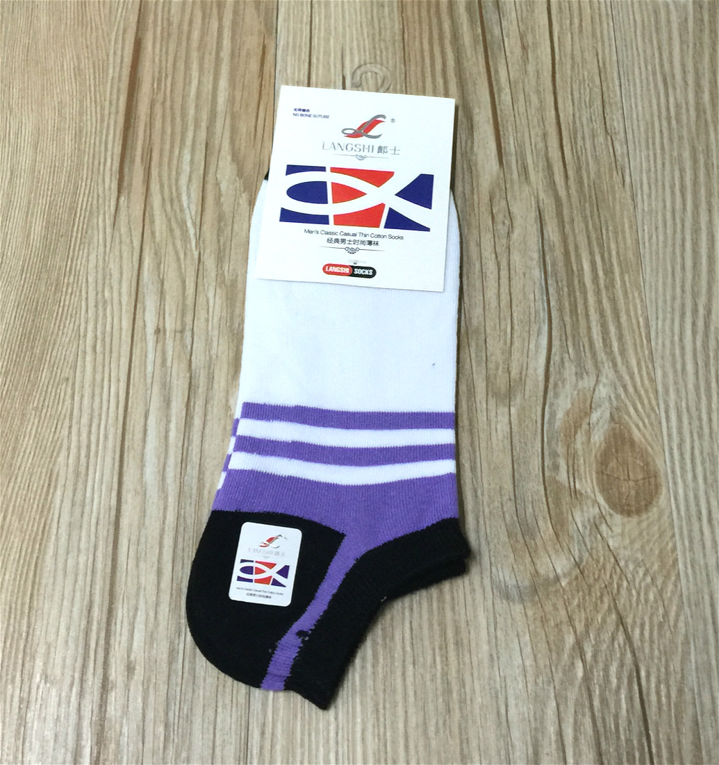 Men's thin short socks made of pure cotton fabric, men's boat socks Application Scenario