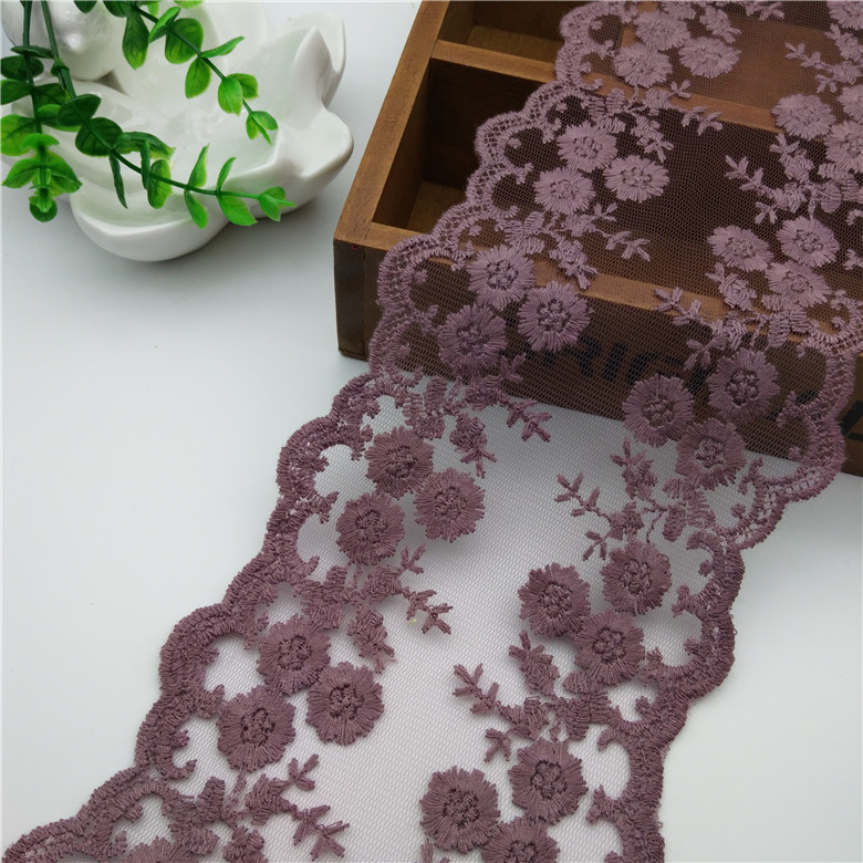 Double-sided milk silk embroidered lace Application Scenario