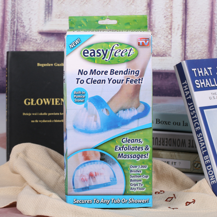 TV产品浴室吸盘按摩磨脚皮搓脚拖鞋easy feet婚庆家居实用好物 其他婚庆用品