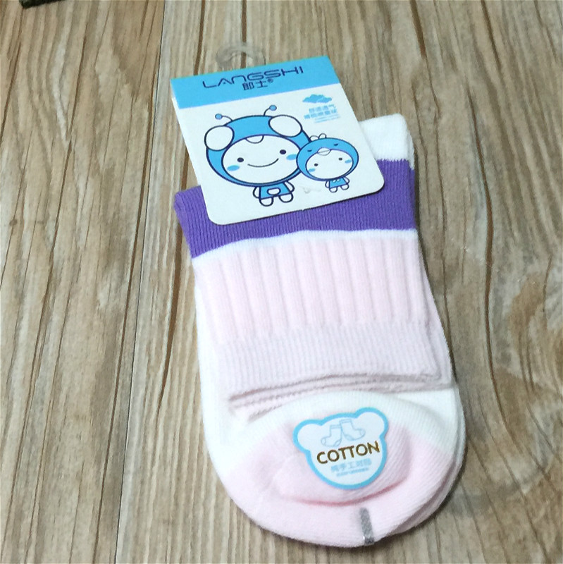 Candy-colored children's cotton socks are comfortable and exquisite details Picture