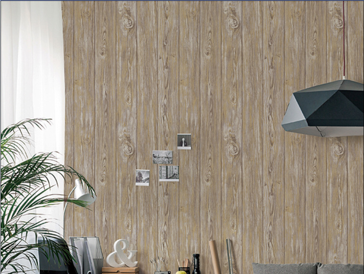 3D wood grain paper, Chinese-style wallpaper, living room, TV background, wall paper, solid color, office factory direct sales Application Scenario
