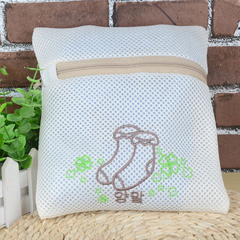 Cotton thickened sandwich anti-entanglement clothes deformation washing bag, underwear laundry bag five-piece set wholesale details Picture