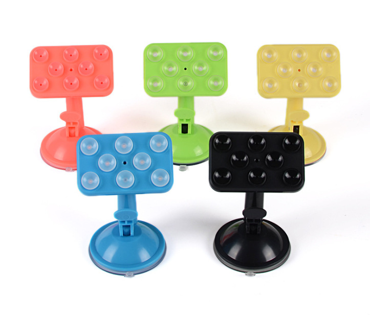 手机懒人支架 8点吸盘式车载手机架 车用导航座 创意桌面吸盘产品图