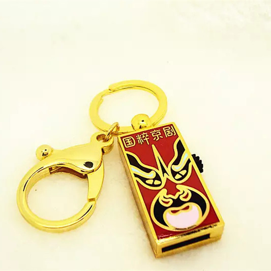 Direct supply from the USB flash drive manufacturer: metal jewelry keychain USB flash drives, Peking Opera masks, funny faces, and traditional Chinese opera souvenirs USB flash drives