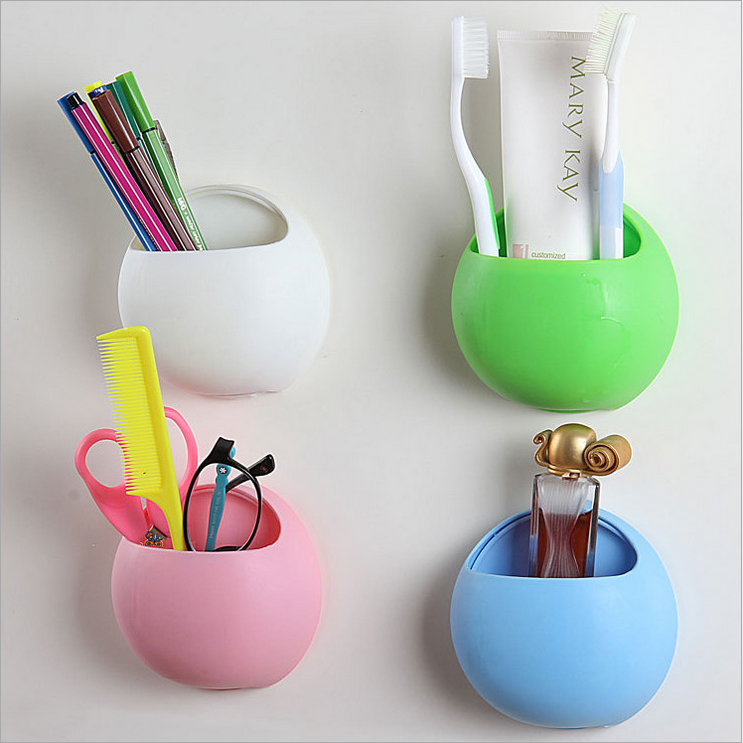 Creative round toothbrush holder multi-functional shelf new unique product kitchen shelf