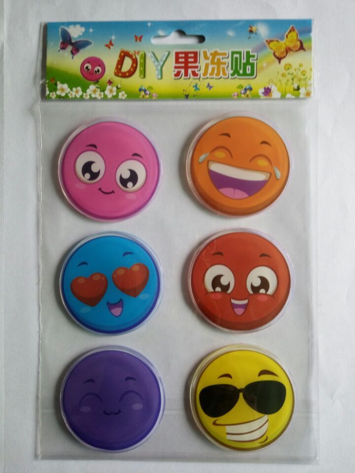 新款15*25cm软胶贴TPR窗贴冰箱 果冻贴,加