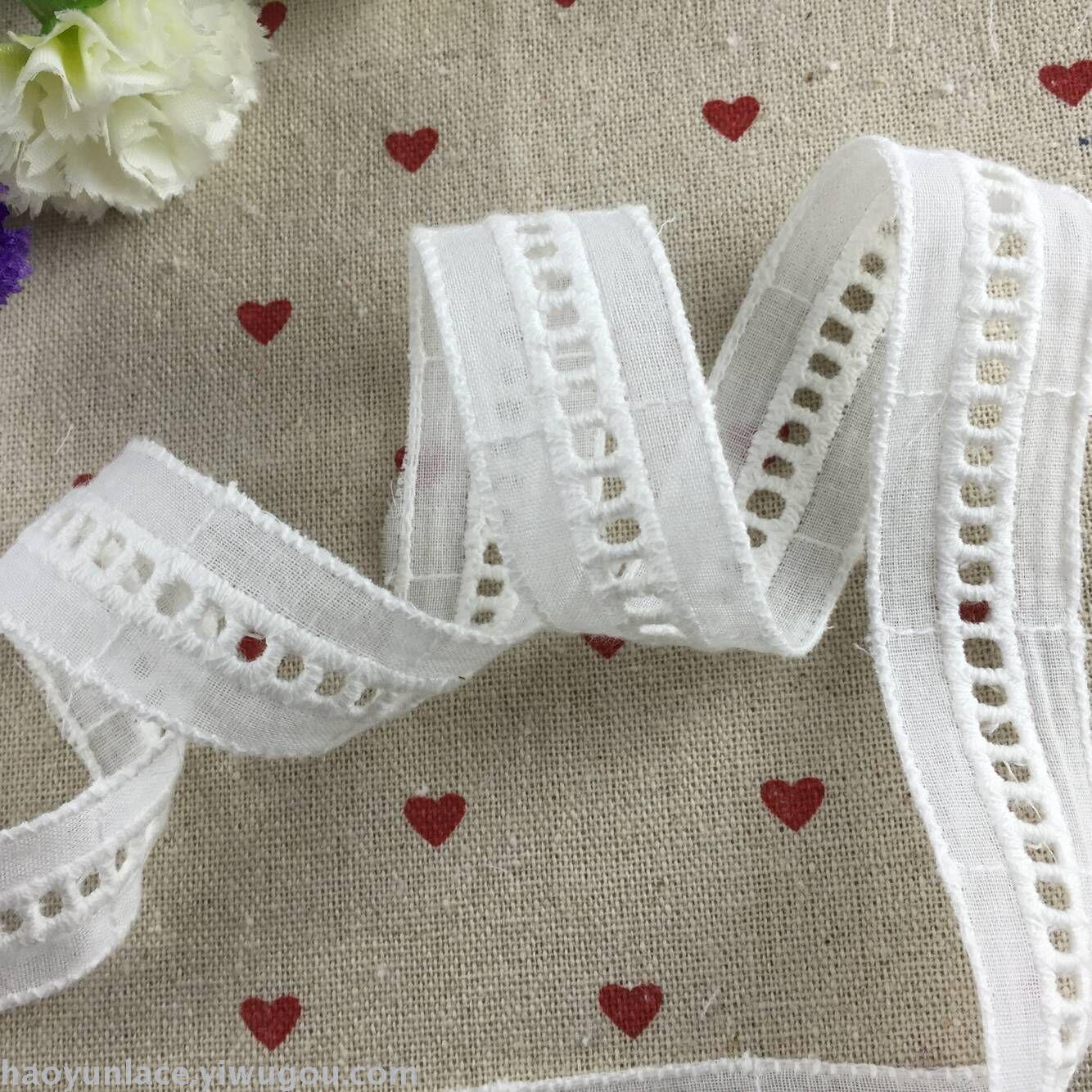 [Recommended By The Manager] High Quality Cotton Embroidery Lace Bleached White Fashion Lace For Women And Children's Wear 11 Application Scenario
