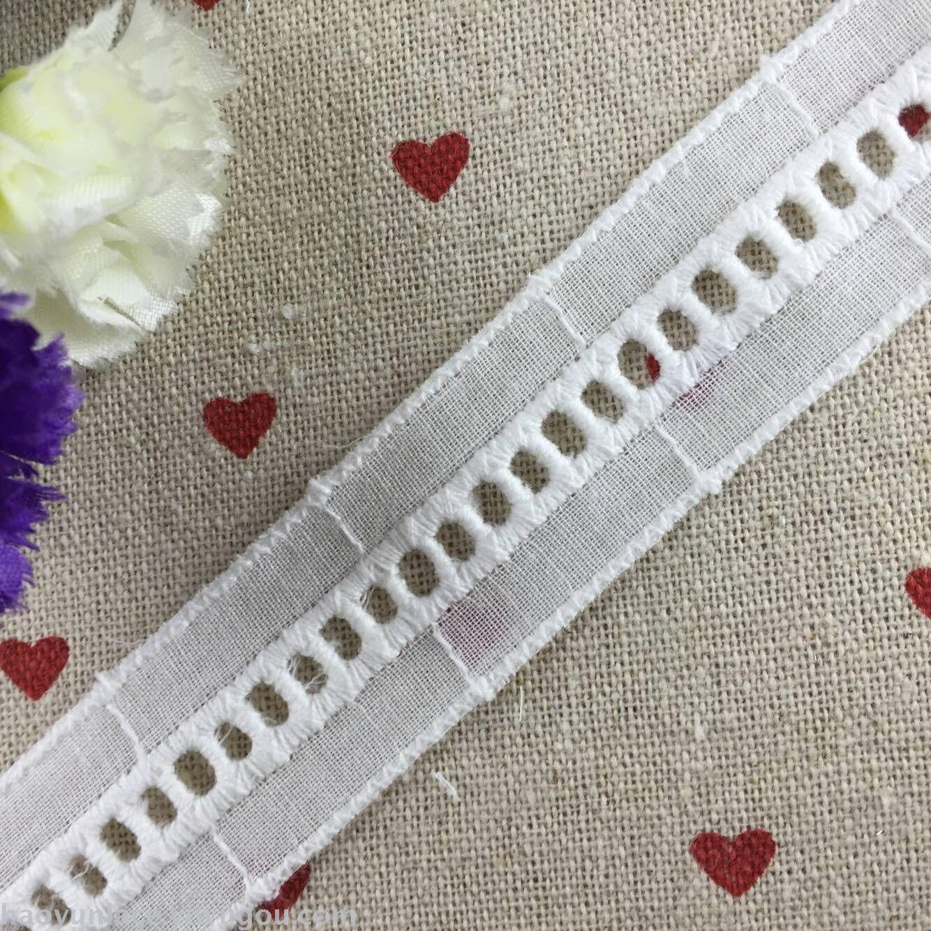 [Recommended By The Manager] High Quality Cotton Embroidery Lace Bleached White Fashion Lace For Women And Children's Wear 11