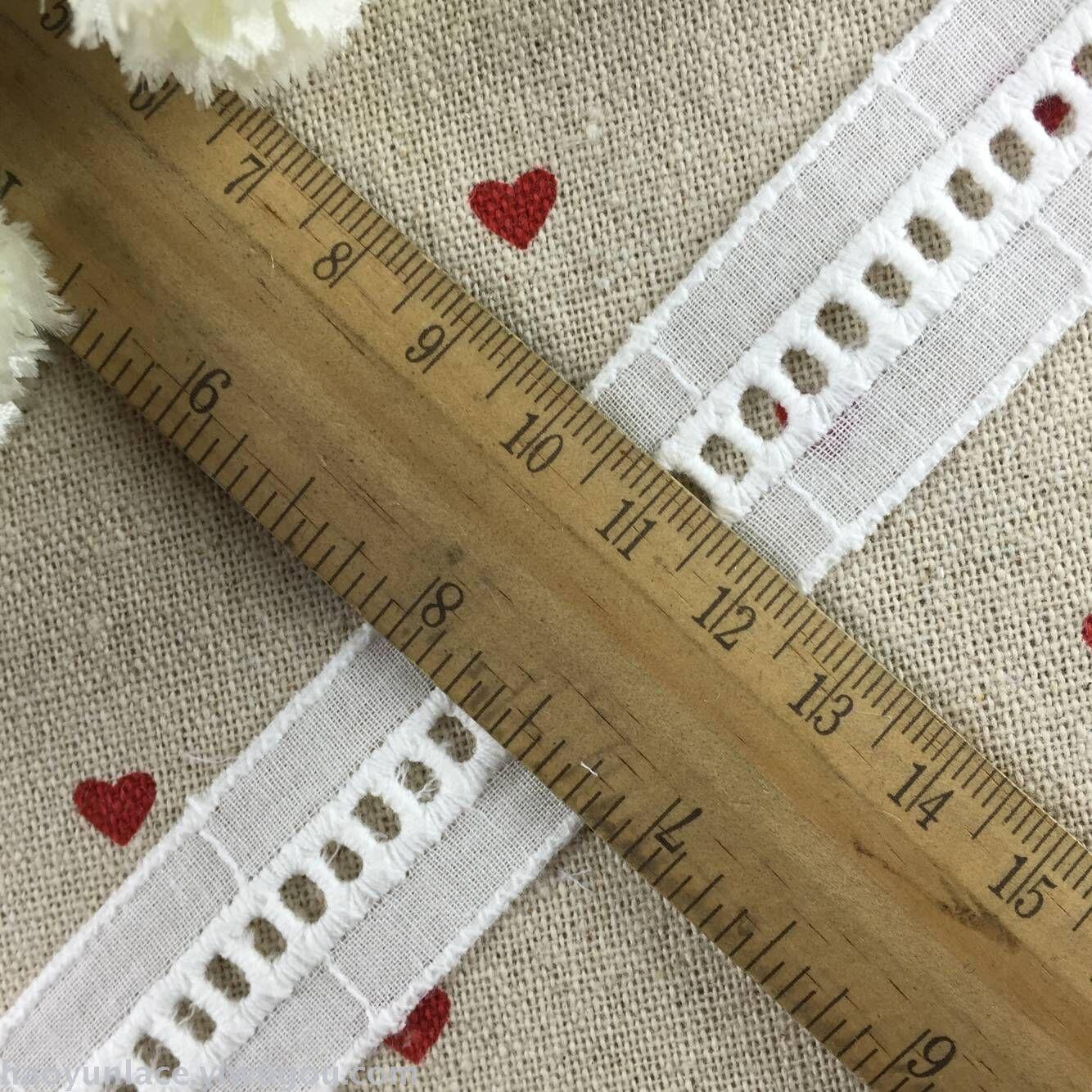 [Recommended By The Manager] High Quality Cotton Embroidery Lace Bleached White Fashion Lace For Women And Children's Wear 11 Specification drawing