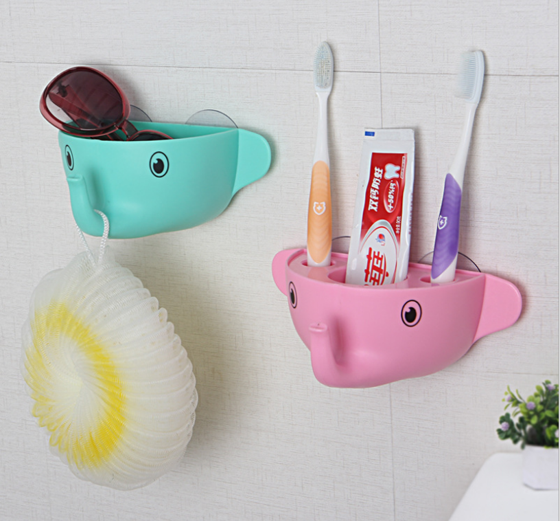 Elephant toothbrush holder Powerful suction toothbrush holder Cartoon toothbrush holder novel special products