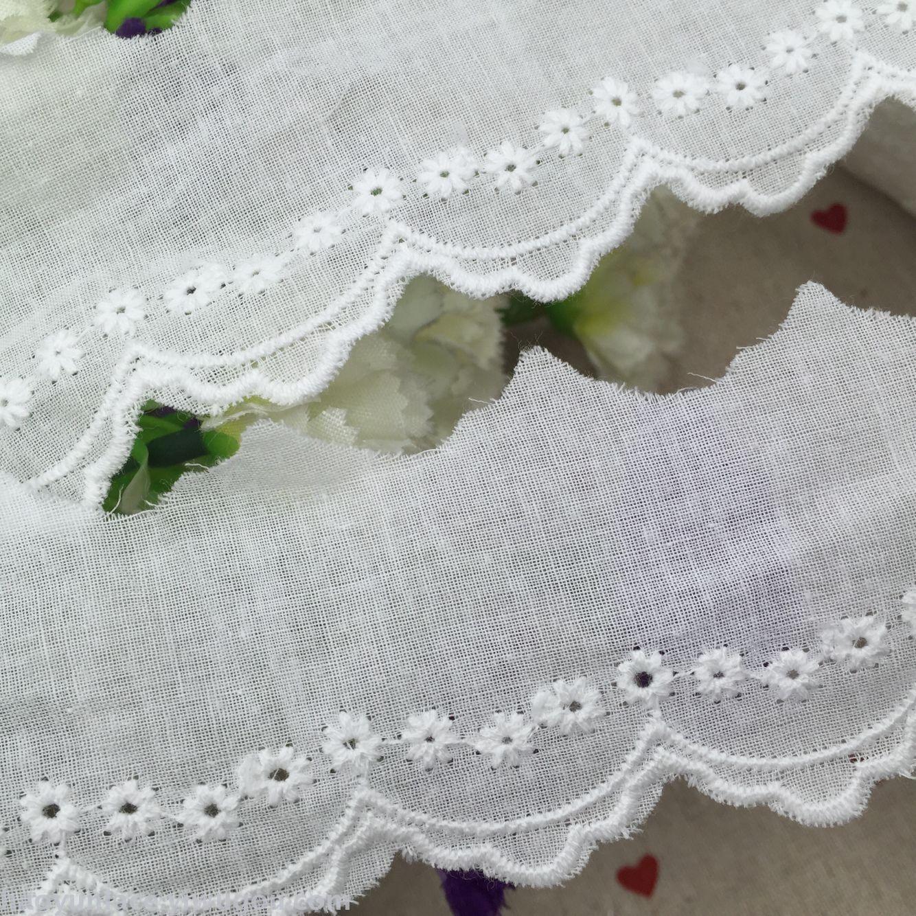 [Recommended By The Manager] Cotton Lace Bleached White Clothing Accessories Diy Manufacturers Spot Diy Manufacturers Spot Application Scenario
