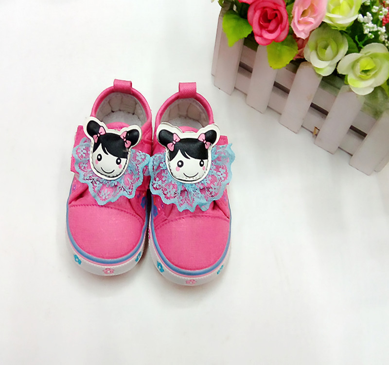 2017新款童鞋防滑耐磨小童布面宝宝单鞋批发产品图