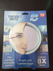 Swivel Brite LED 360 Swivel Portable Makeup Mirror Lamp
