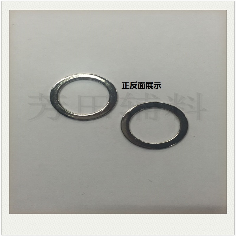 Factory direct sales of alloy white with an inner diameter of 25mm and a flat round ring Specification image