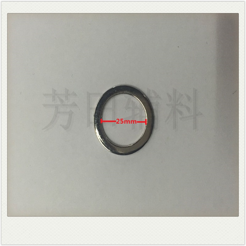 Factory direct sales of alloy white with an inner diameter of 25mm and a flat round ring