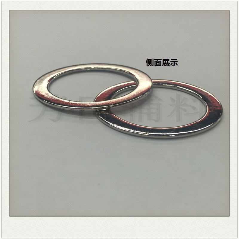Factory direct sales of alloy white with an inner diameter of 25mm and a flat round ring details Picture