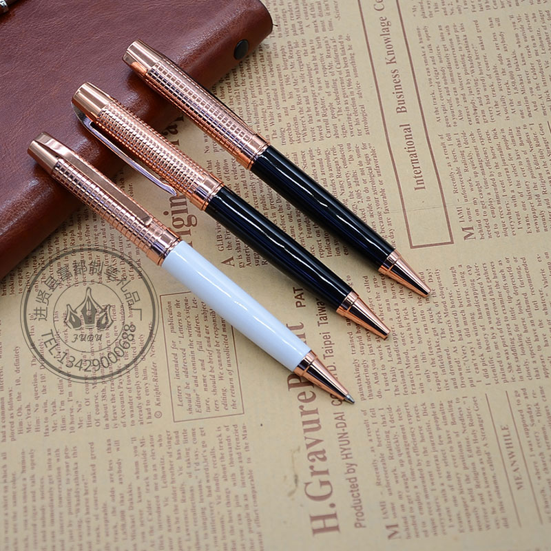 广告礼品酒店圆珠笔商务金属笔定制logo