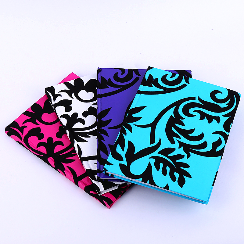 禹博工艺纸品办公文化植绒图案硬抄笔记本