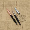 Factory direct sales of golden advertising pens, creative metal ballpoint pens and gift pens details Picture