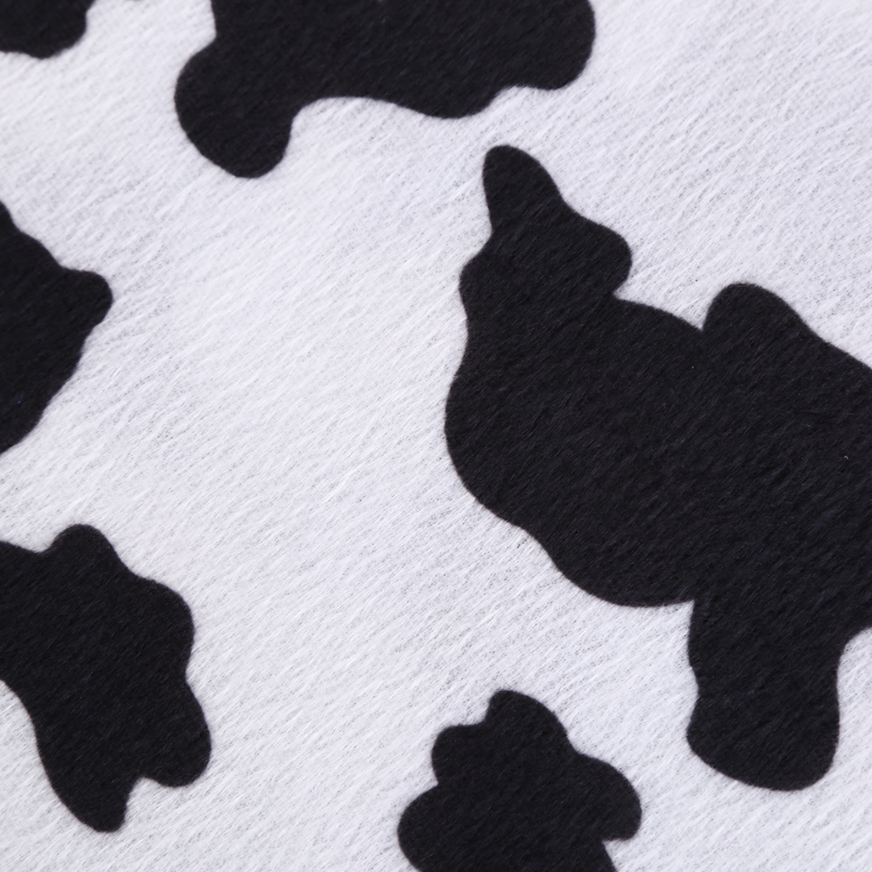 Printed Short Plush, Various Flower Shapes Specification drawing