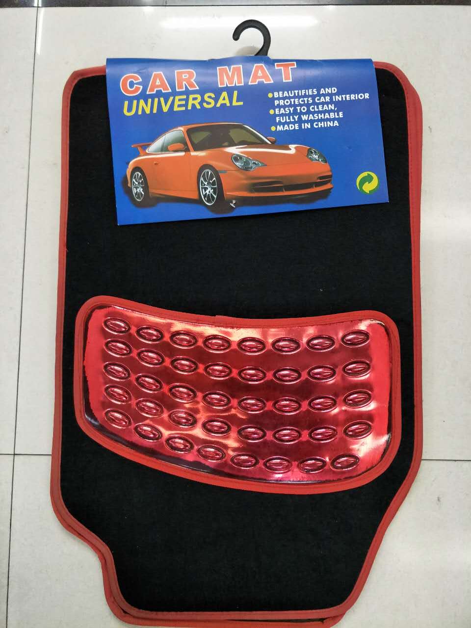 Universal car blanket embroidered cartoon car floor MATS details Picture
