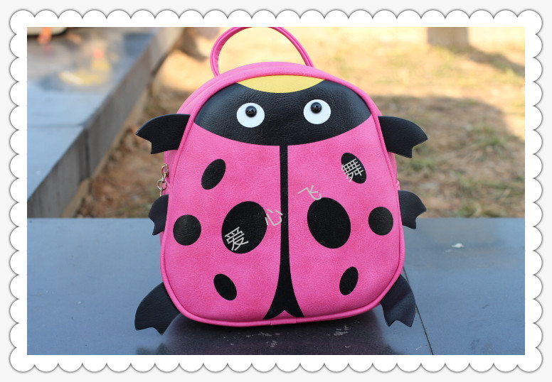 PU children's backpack, Beetle bag, backpack, dual-purpose bag, girl bag, parent-child bag, ladybug bag Specification image